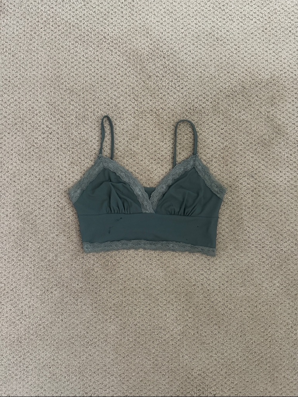 Lace-Trim Crop Top